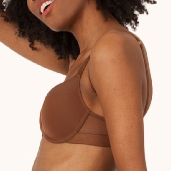 LIVELY Bra Women Size 36 A Brown Espresso Wireless Intimate Padded lingerie Hook - Picture 8 of 16